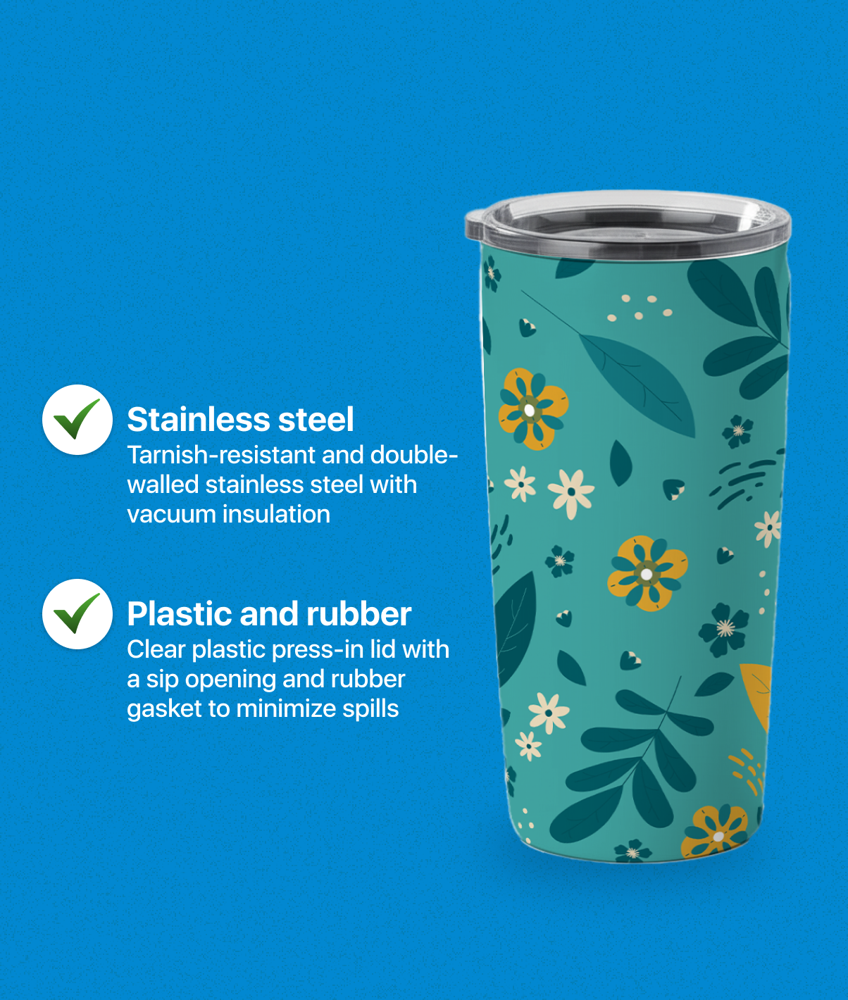 Delta North Tea Tumbler – Insulated & Spill-Proof Travel Mug