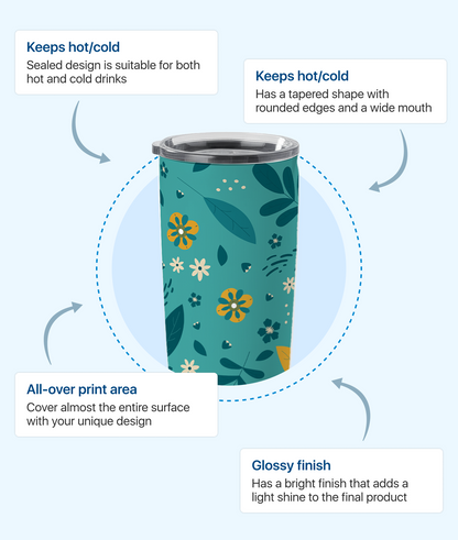 Delta North Tea Tumbler – Insulated & Spill-Proof Travel Mug